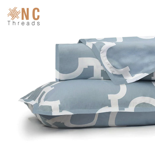 XNC Threads - BLUE NOE DUVET COVER AND SHAMS