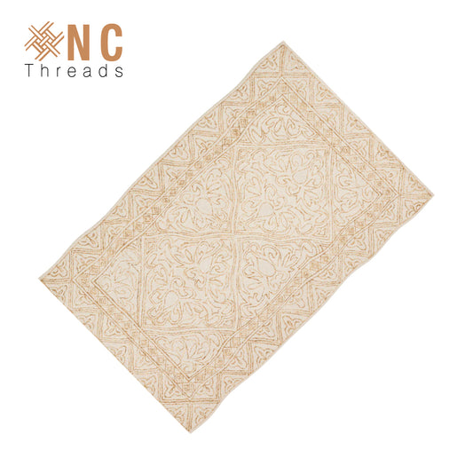 XNC Threads - ANDREA TUFTED WOOL RUG - Blurnt Orange