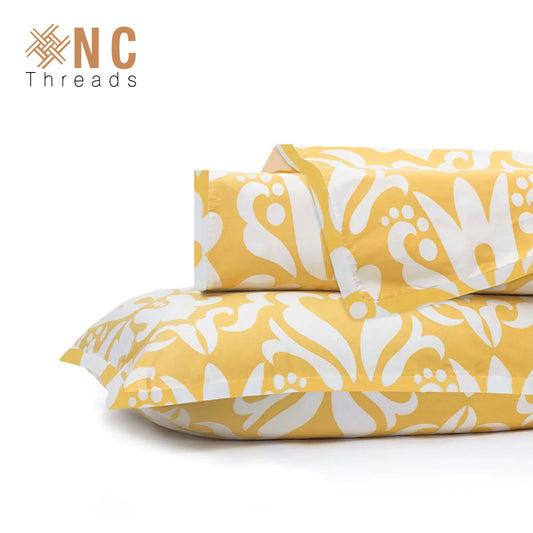 XNC Threads - MONTGOMERY YELLOW DUVET COVER AND SHAMS